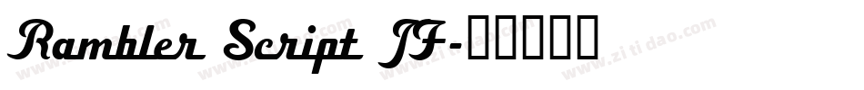 Rambler Script JF字体转换